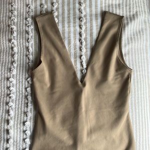 Brand new free people bodysuit in Tan!